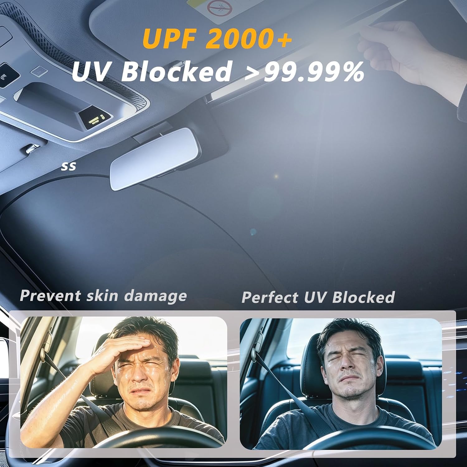 Automotive Windshield Sunshade For Tesla Model 3 and Modle Y image 5