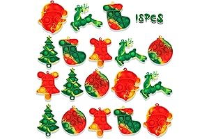 Christmas Party Favors Pop Fidget Toys Keychain Its for Kids