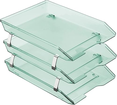 acrimet Facility Triple Carta Bandeja frontal (Color Verde), transparente