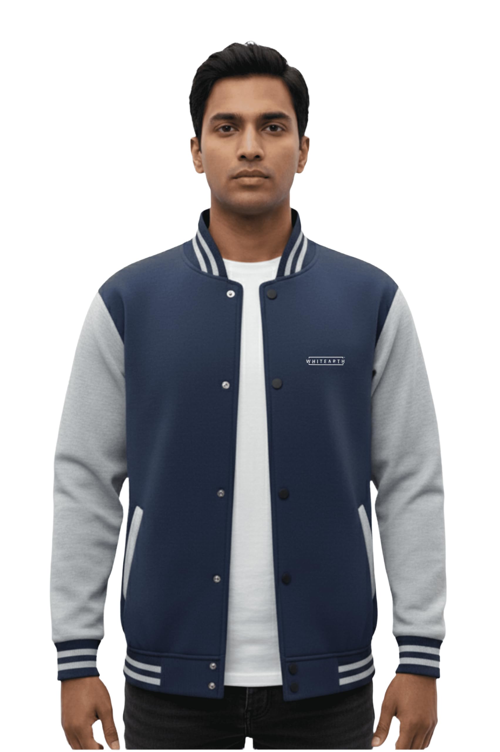 whitearth Fleece-Lined Bomber Jacket for Men, Men's Standing Collar Light-Weight Winter Jacket with Zipper Closure-picture-15