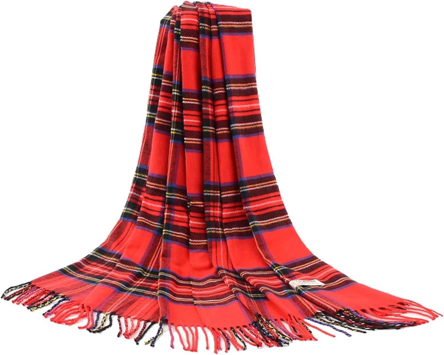 Gilbins Big Winter Warm Tartan Checked Cashmere Feel Shawl Blanket Scarf 80" x 30"