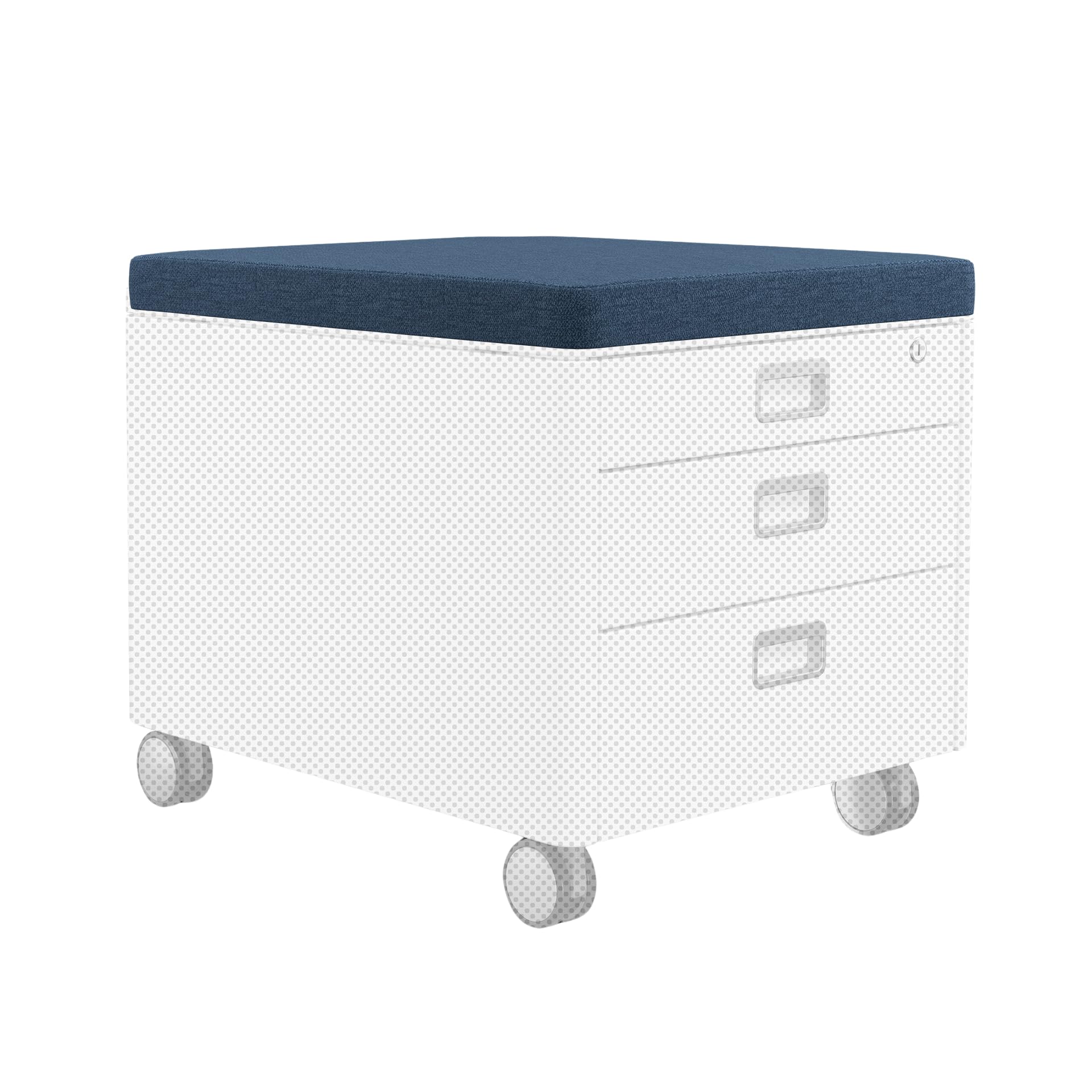 Moll Pad Sitzkissen für Rollcontainer | Bequeme Sitzauflage für Pro & Cubic | abnehmbar & pflegeleicht | ideale Ergänzung Kinderschreibtische | Made in Germany