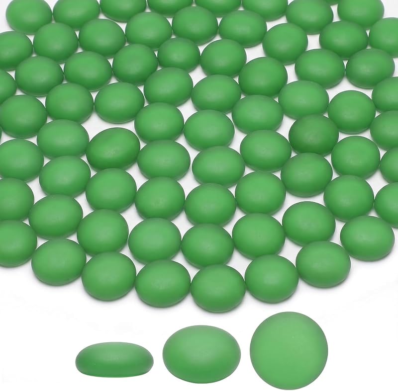 Bolinhas de Gude Decorativas para Aquário em Vidro Colorido com Fundo Plano RCFFDL Verde, Aproximadamente 100 Unidades, 454 g