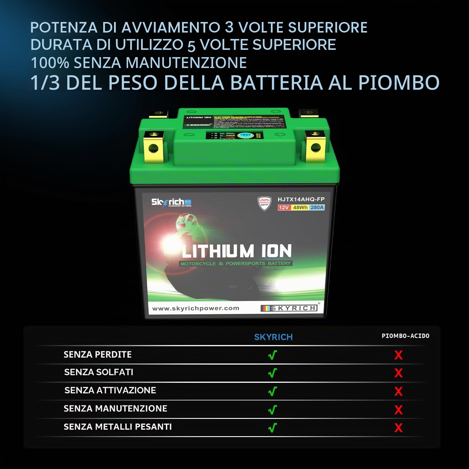 batteria skyrich litio hjtx14ahq-fp