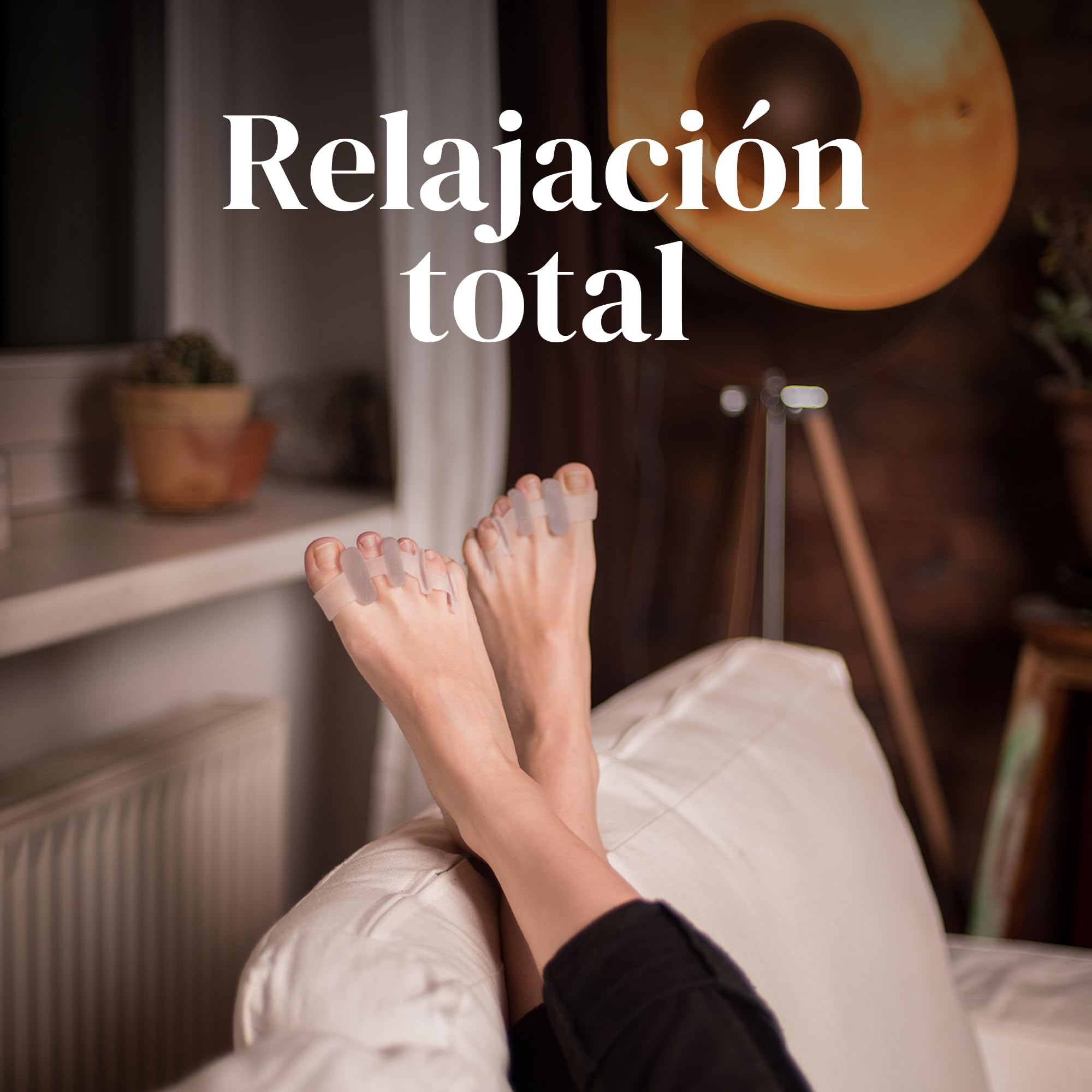 YOGAMEDIC Separadores de Dedos de los Pies Superpuestos, 4 Uds – Enderezador y Separador de Dedos – Separador de Dedos de Pie de Silicona 0% BPA – Corrector de Dedos de Pies para Relajar y Estirar