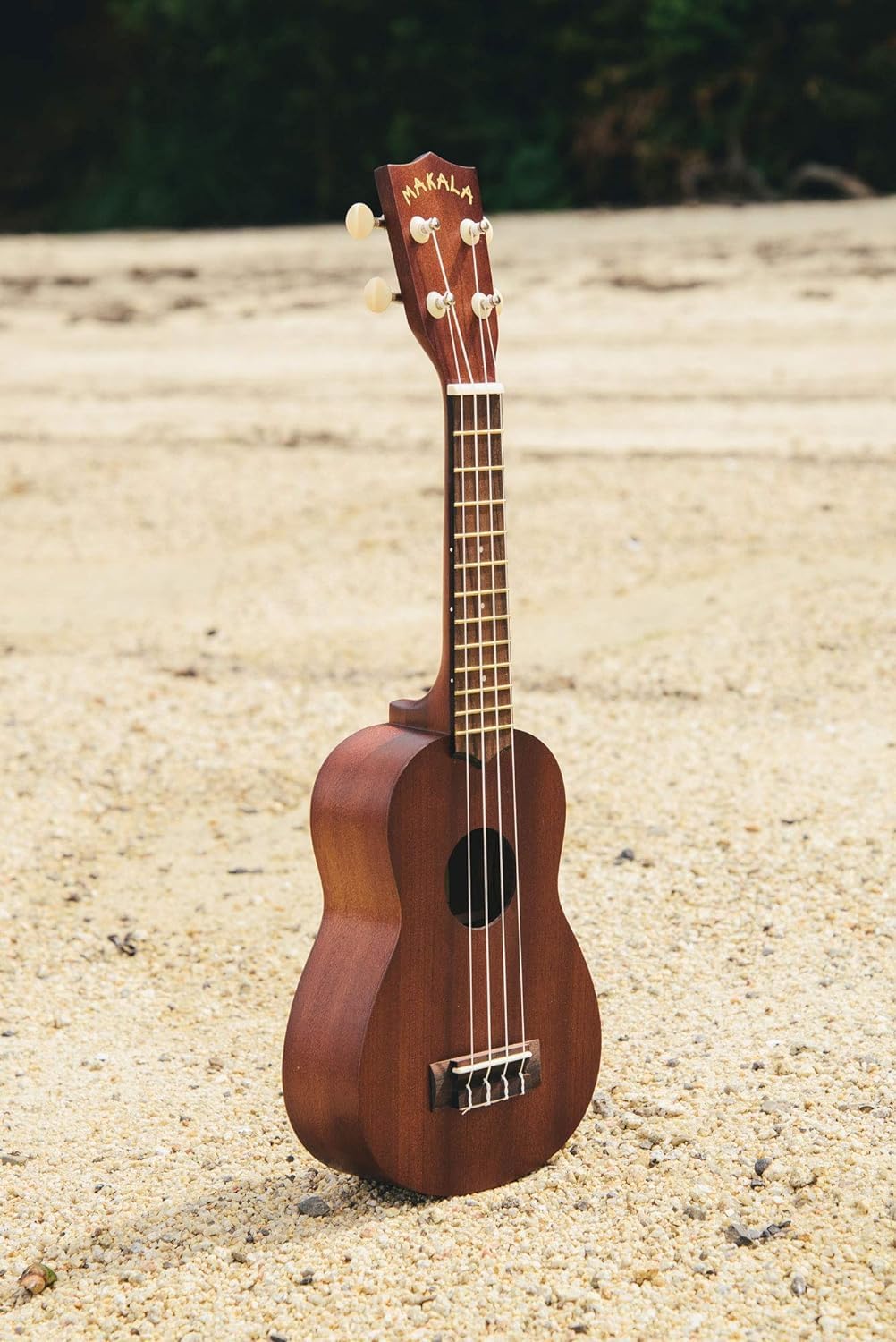 Makala Soprano Ukulele by Kala MK-S Bundle with a Tote Bag, Tuner and Lumintrail Polishing Cloth