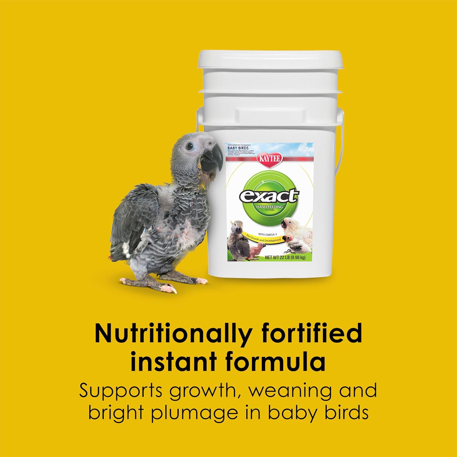 Kaytee Exact Hand Feeding For Baby Birds, 22 Lb Bucket