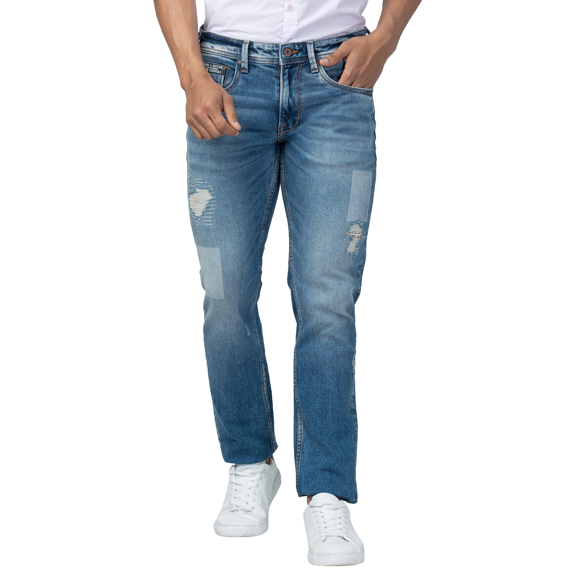 spykar Men's Rover Regular Fit Mid Rise Casual Jeans-picture-51