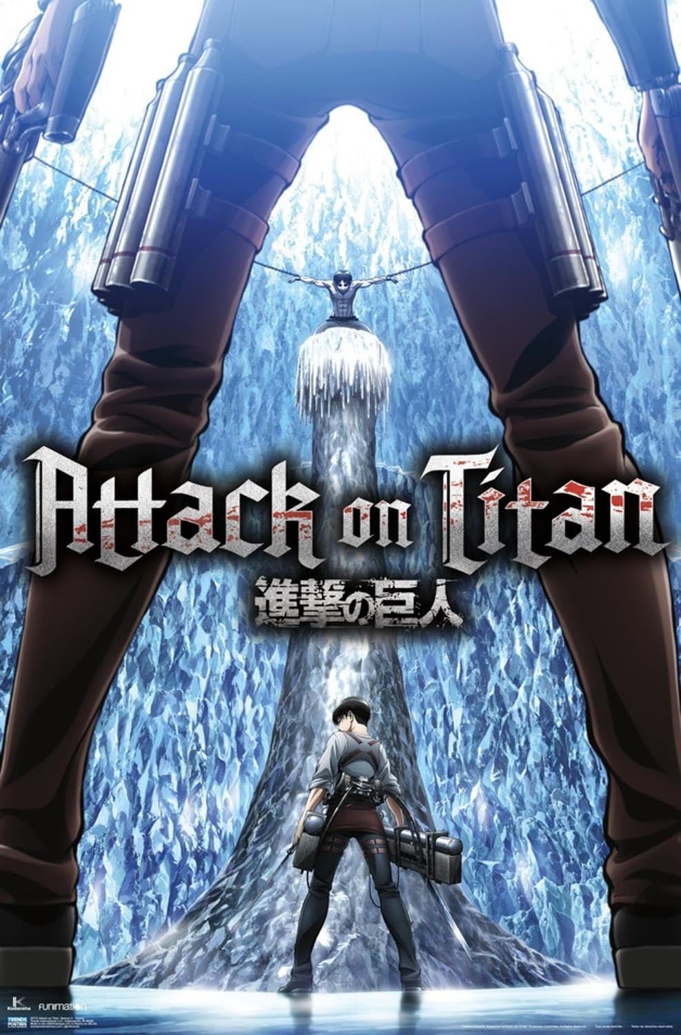 AOTL ポスター Amazon.com: Attack on Titan: Season 3 - Chains Wall Poster, 19L