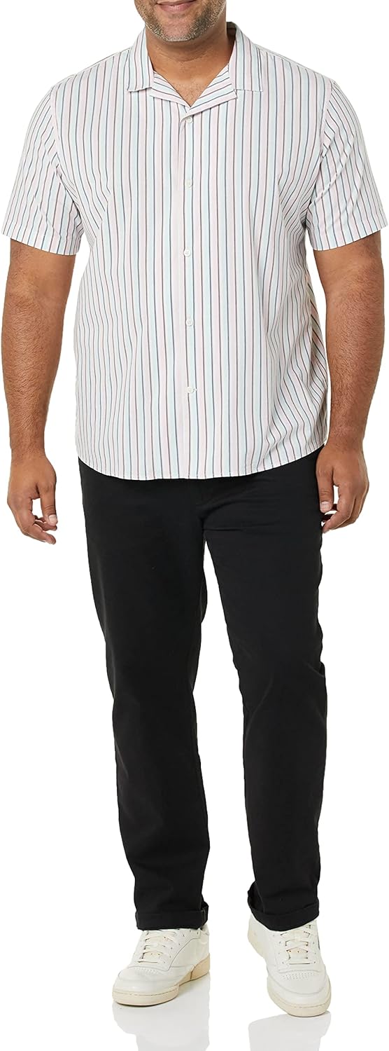 Amazon Essentials Men's Vacation Cotton Button-Down Resort Shirt, Short Sleeve - Image 4