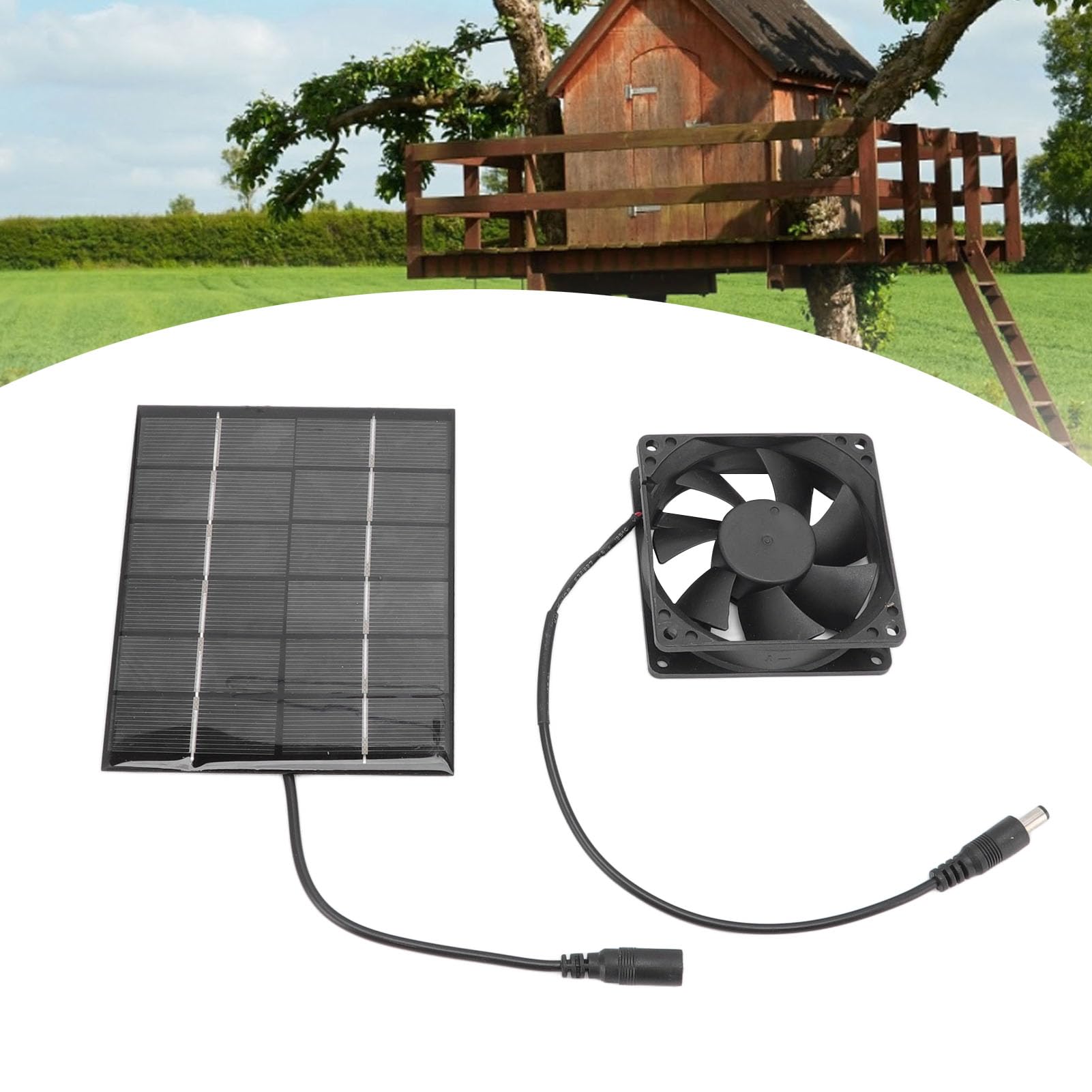 Ventilador de Escape, Ventilador de Escape Solar, Ventilador de Ventilación, Ventilador de Panel Solar Herramienta de Disipación de Calor de Ventilación de Aire de Escape para
