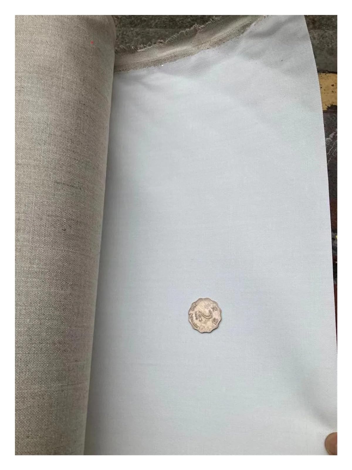 Rollo Lienzo de Pintura 1.45m X 30m Big Roll Primed Linen Coated Artist Canvas | For pintura acrílica(Fine Texture)