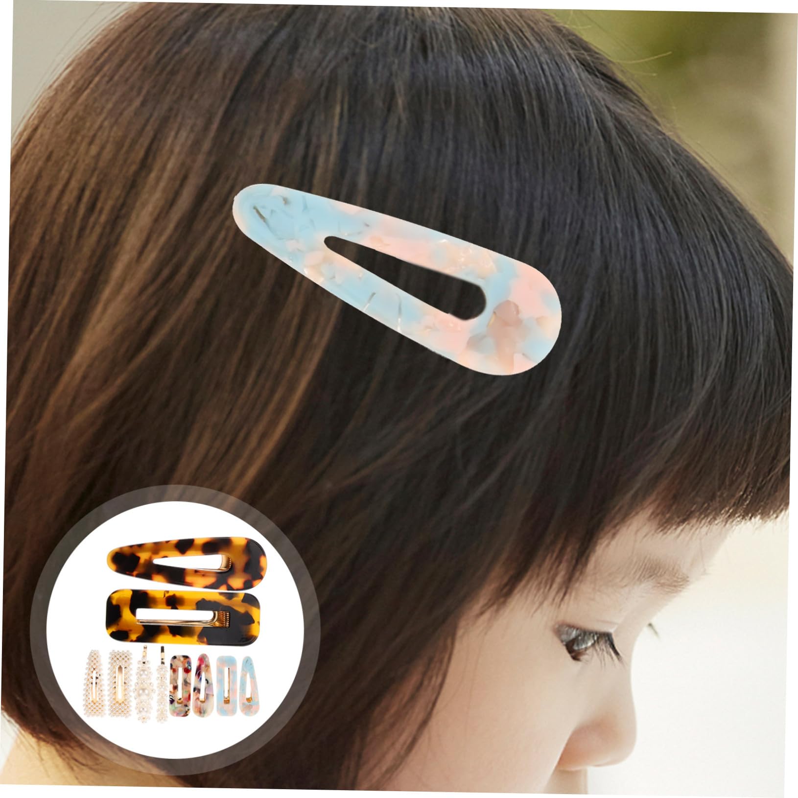 30pièces Barrettes Marbre Accessoires De Cheveux Pour Femmes Et Filles Design Creux Élégant Pour Les Styles De Coiffure