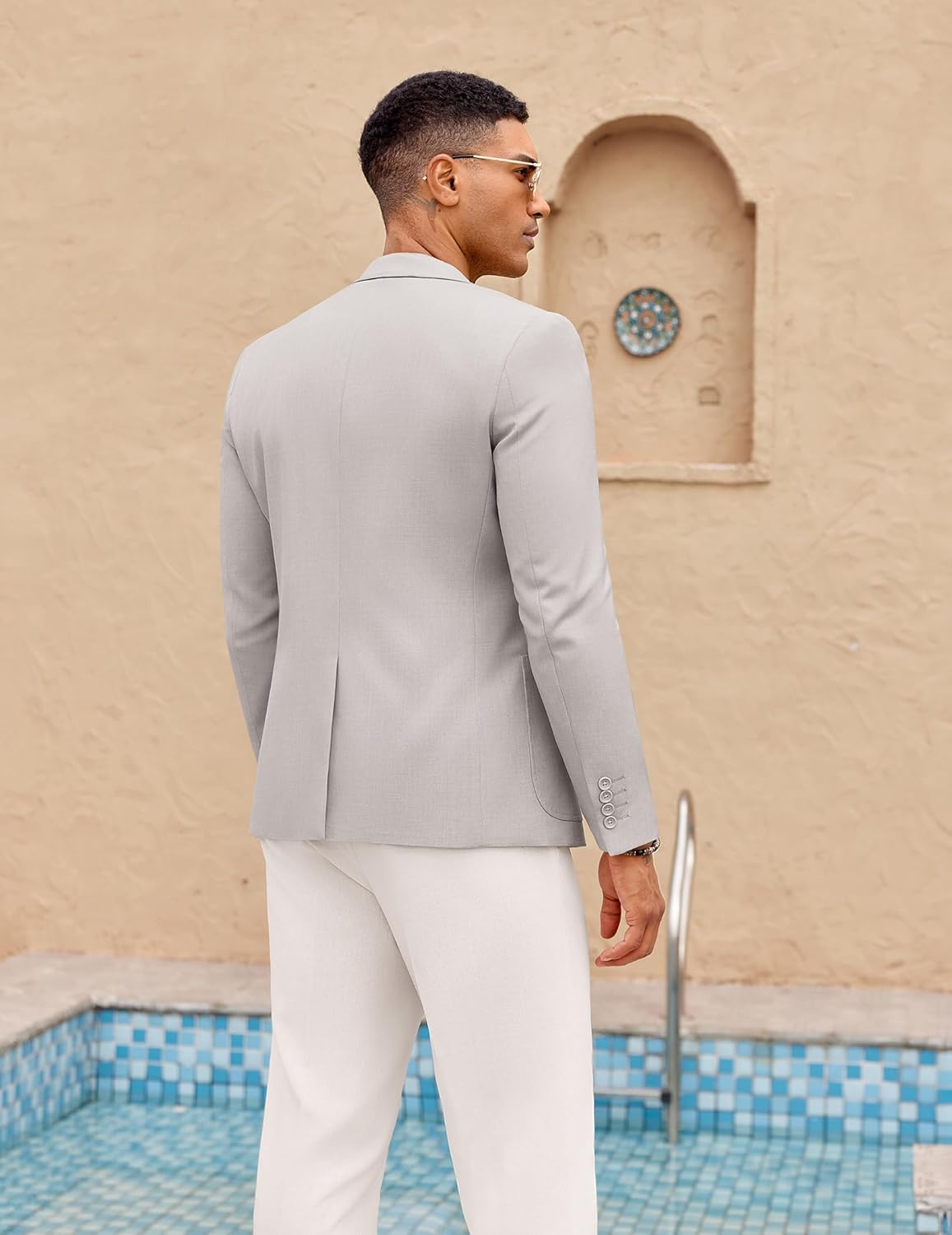 COOFANDY Mens Casual Sport Coat Lightweight Two Button Blazer Slim Fit Business Jackets - Image 4