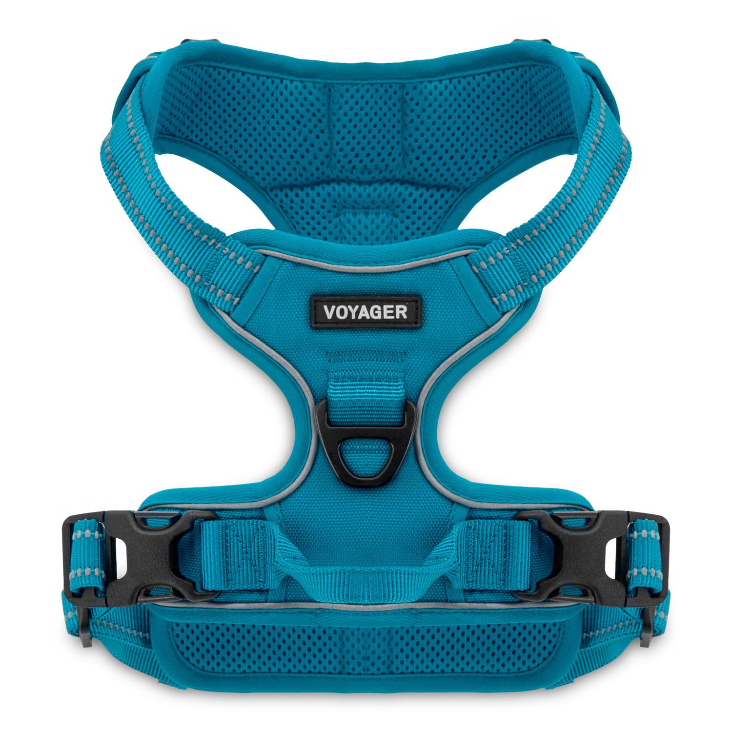 Photo 1 of Voyager Dual Attachment No Pull Harness - Turquoise, X-Small