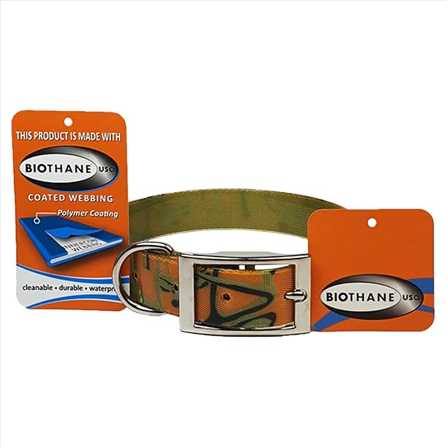 Foto 3 de 3 de Collar para perros Biothane Gold (Orange Deer)
