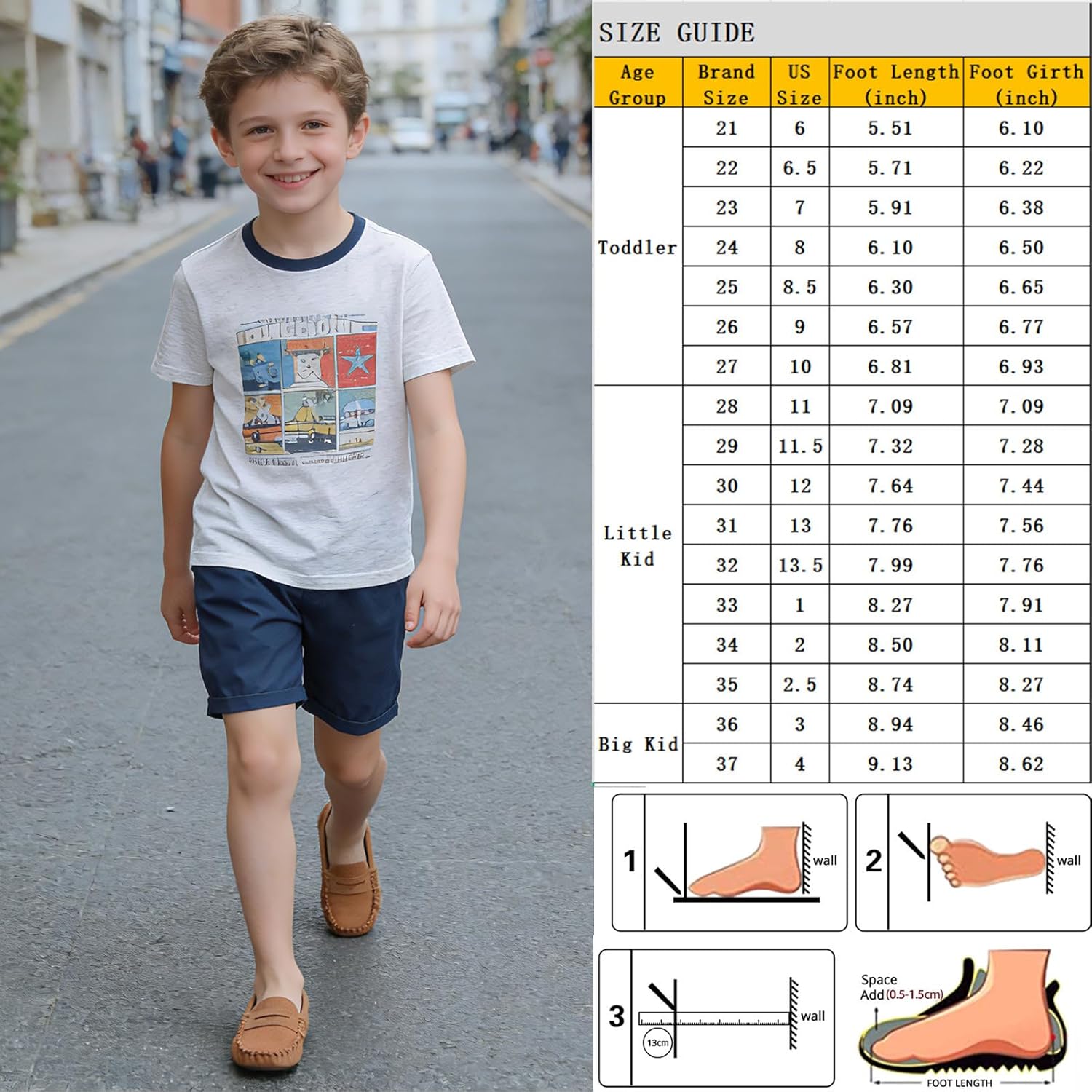 DADAWEN Kids' Soft Suede Slip On Loafers - Image 2