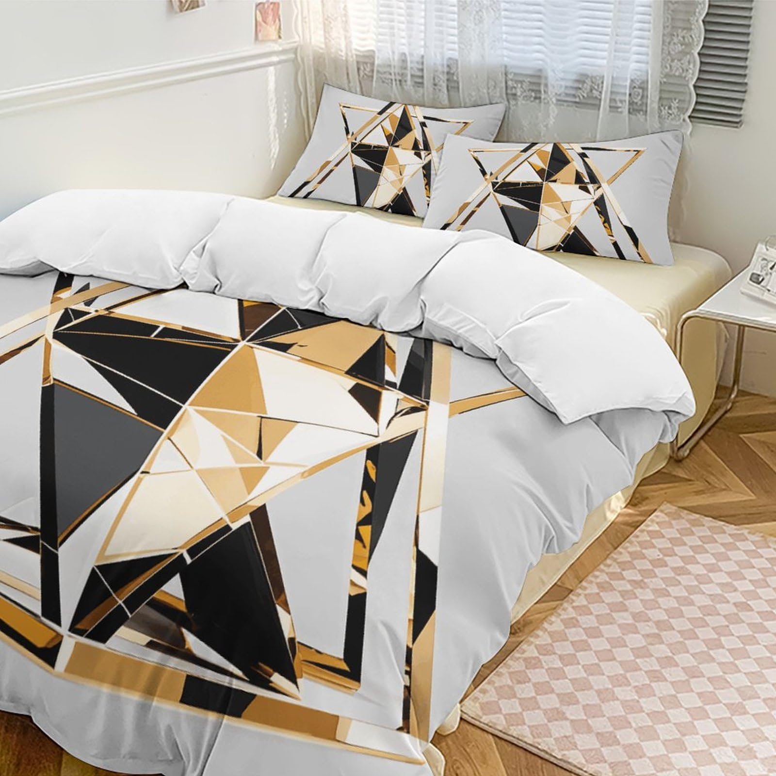 Parure de lit moderne 3 pièces pour sublimer votre chambre en toutes saisons 228x228 cm