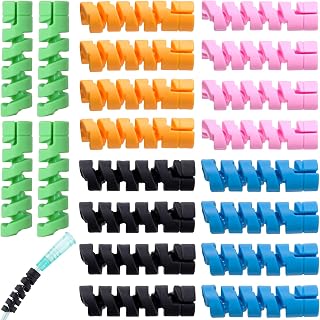 20pcs Oxygen Tube Support Crimp Straightener, 5 Colors | Oxygen Tubing Support Accessories for Portable Oxygen Concentrator and Oxygen Hose Nasal Cannula