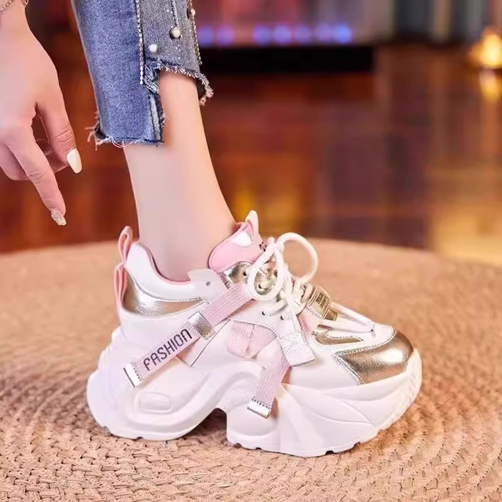 Scarpe Comode per Camminare Pianta Larga Comode Scarpe Bianche Donna
