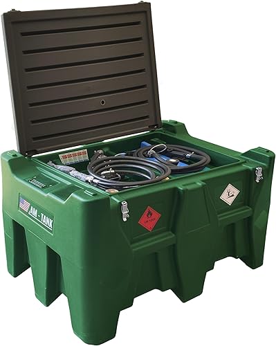 Tanque combinado portátil diésel y DEF 10513gl bomba eléctrica 12V manguera de 13 pies boquilla automática y una unidad extraíble DEF