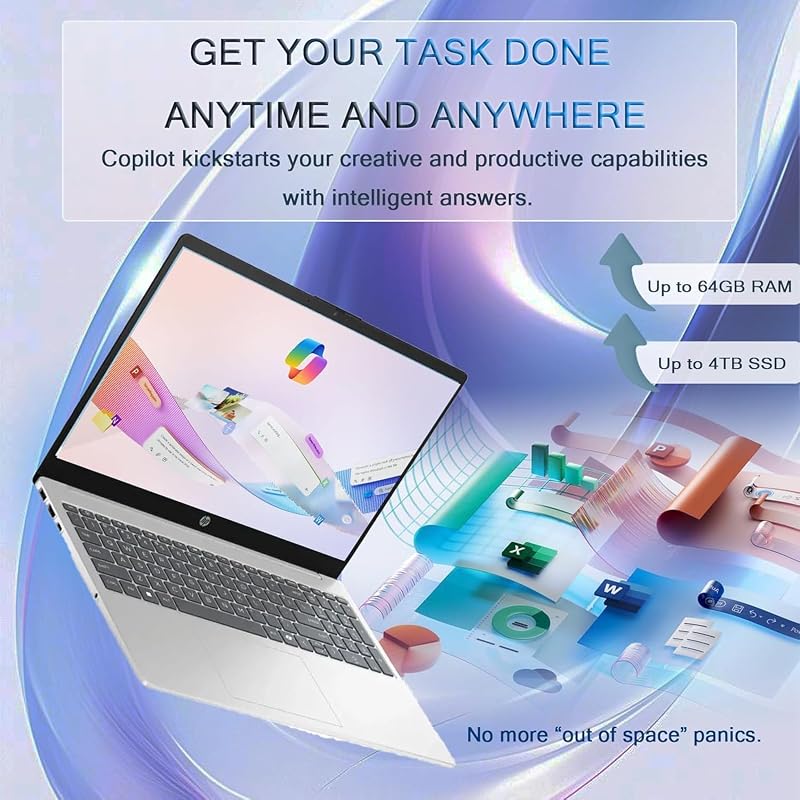 HP 15.6" FHD Touchscreen Business Laptop, Fast Intel Core 7 150U CPU (Up to 5.4GHz), Intel Iris Xe Graphics, 8GB DDR5 RAM, 256GB SSD, Windows 11 Pro image 7