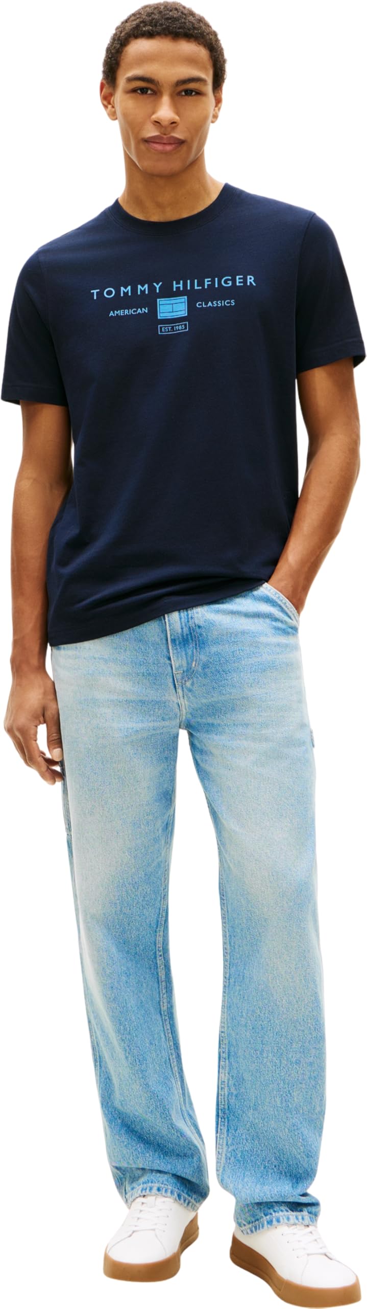 Tommy Hilfiger Brand Love Mono Stack Tee Mw0mw42365 T-Shirt S/S Homme
