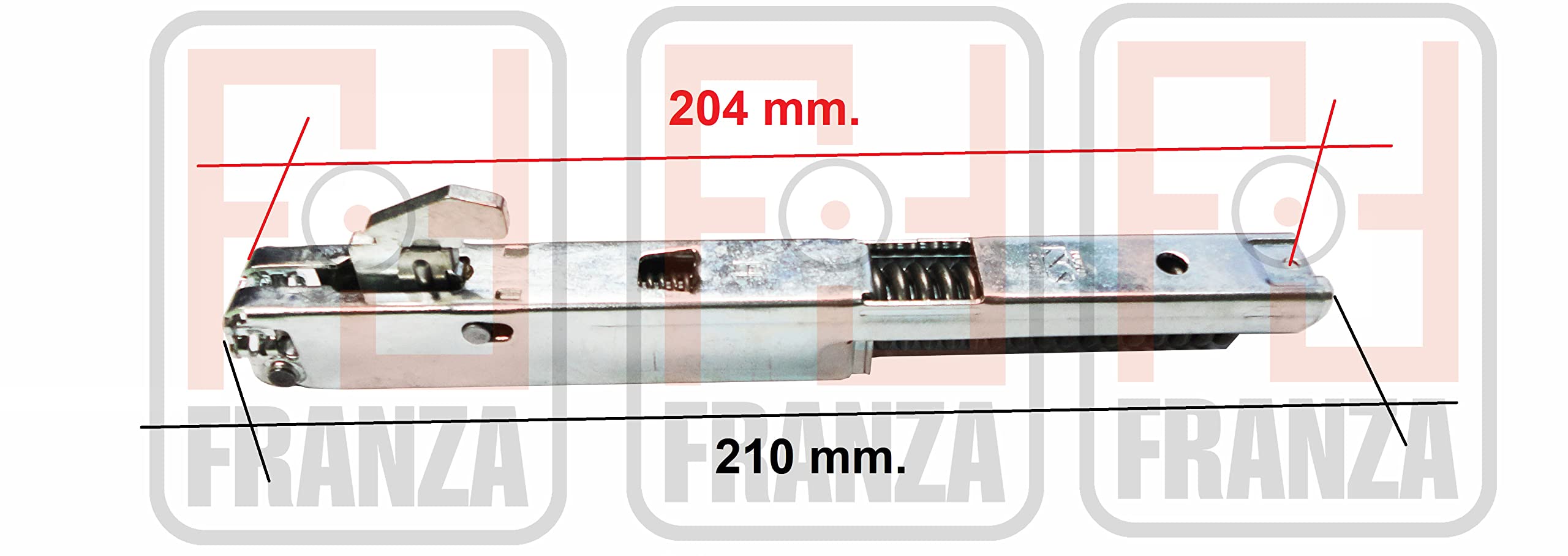 Franke - Kit 2 cerniere 210 x 20 mm. porta forno con triplo vetro 1330047050-1992037 per modelli GA74MXS GA74MSH - KCF1591/OR - Prodotto originale