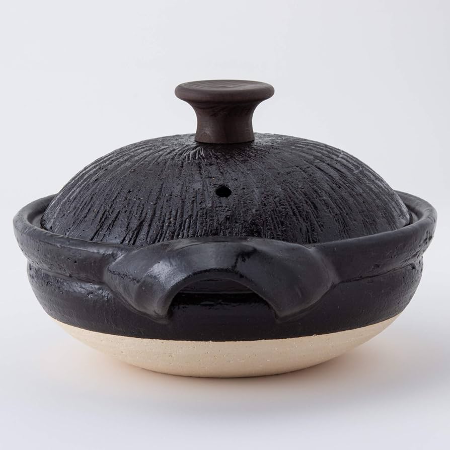 Amazon.co.jp: 長谷製陶 土鍋 木の取っ手 「 取手もいい土鍋 」 小