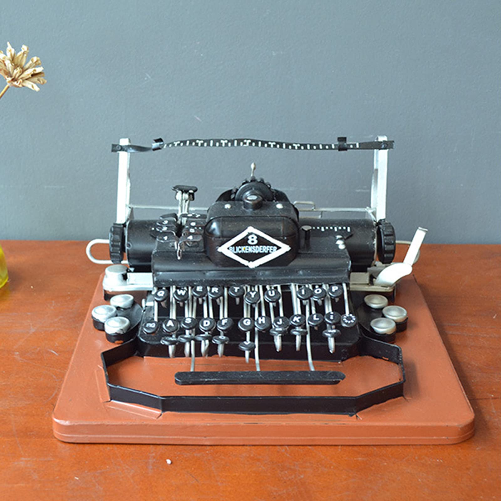 Máquina de Escribir, Hecha a Mano Adornos Modelo, decoración de Hierro Creativa Bar Internet café Accesorios de fotografía 30 * 26 * 14CM