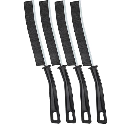 Gap Cleaning Brush,4 Pcs Bathroom Crevice Cleaning Brush,Crevice Gap Cleaning Brush Tool,Used for Cleaning Gaps. (4Black)