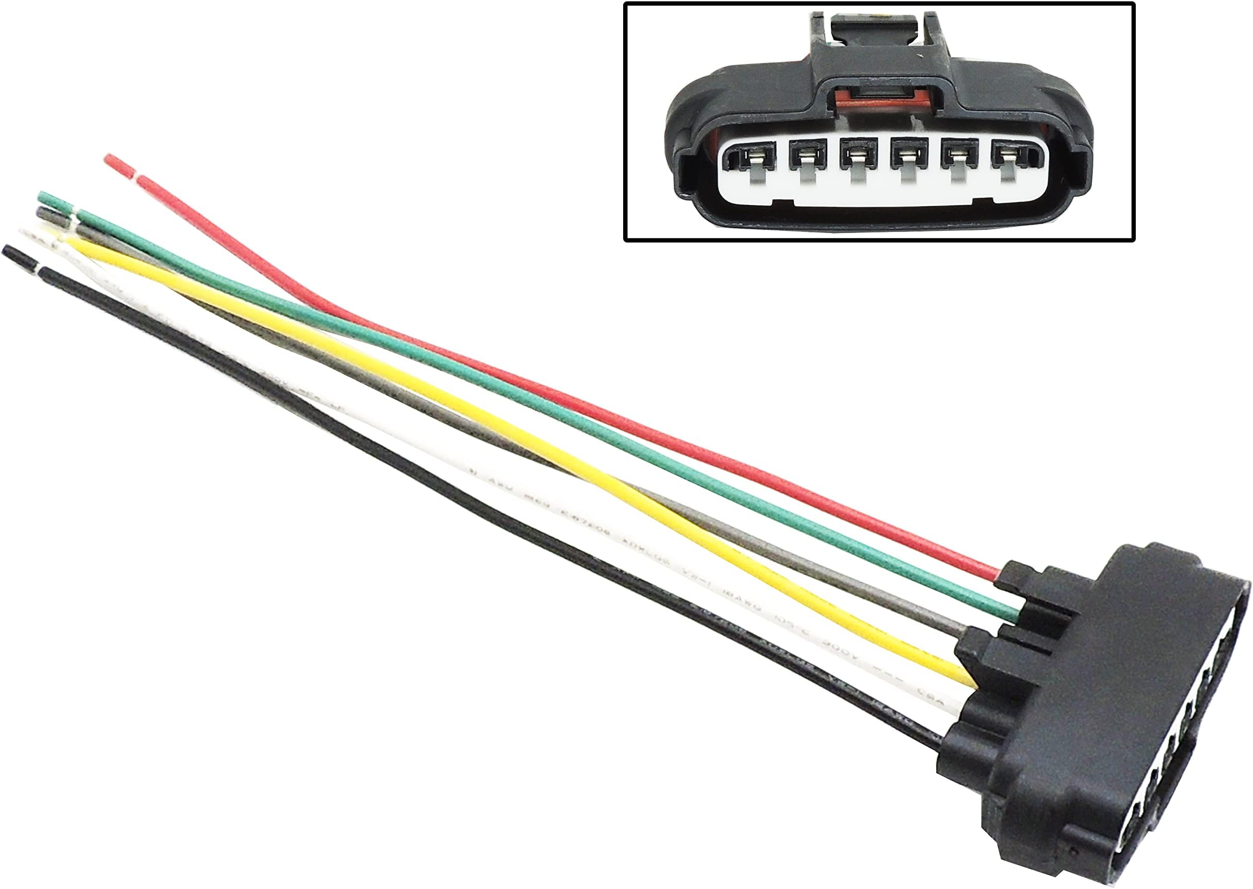 HiSport Throttle Body Pigtail 6-Way Pigtail 6-Pin TPS Throttle Position Sensor Repair Connector 90980-11858 Compatible with TOYOTA * LEXUS * SCION