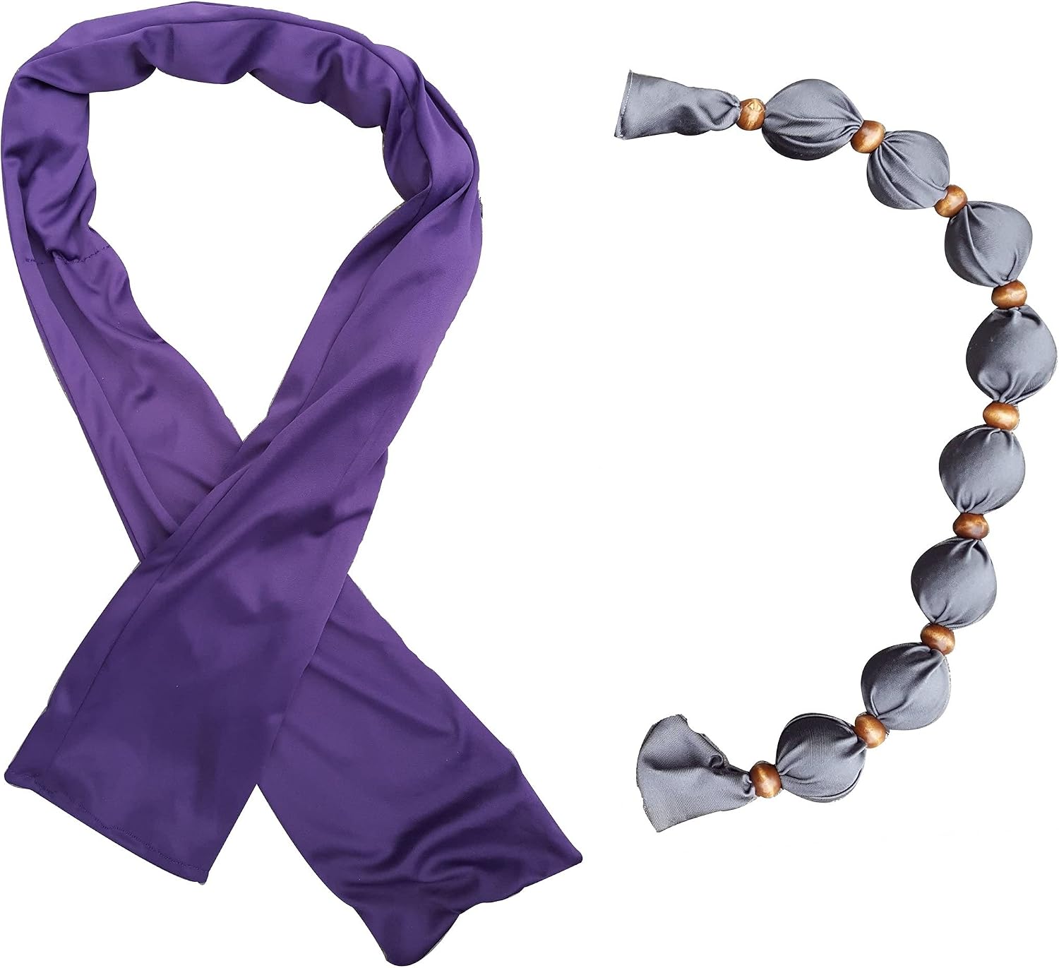Nano-Ice Cooling Scarf Necklace | 2 Hours of Cooling Comfort for Hot Flashes, Menopause & Heat Intolerance | Purple