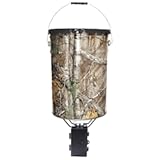 Quick-Set 50 lb Bucket Feeder with PCell Timer Hanging Game Feeder for Corn & Pellet Feed with 1-2 Available Feed Times & 30 ft Radius