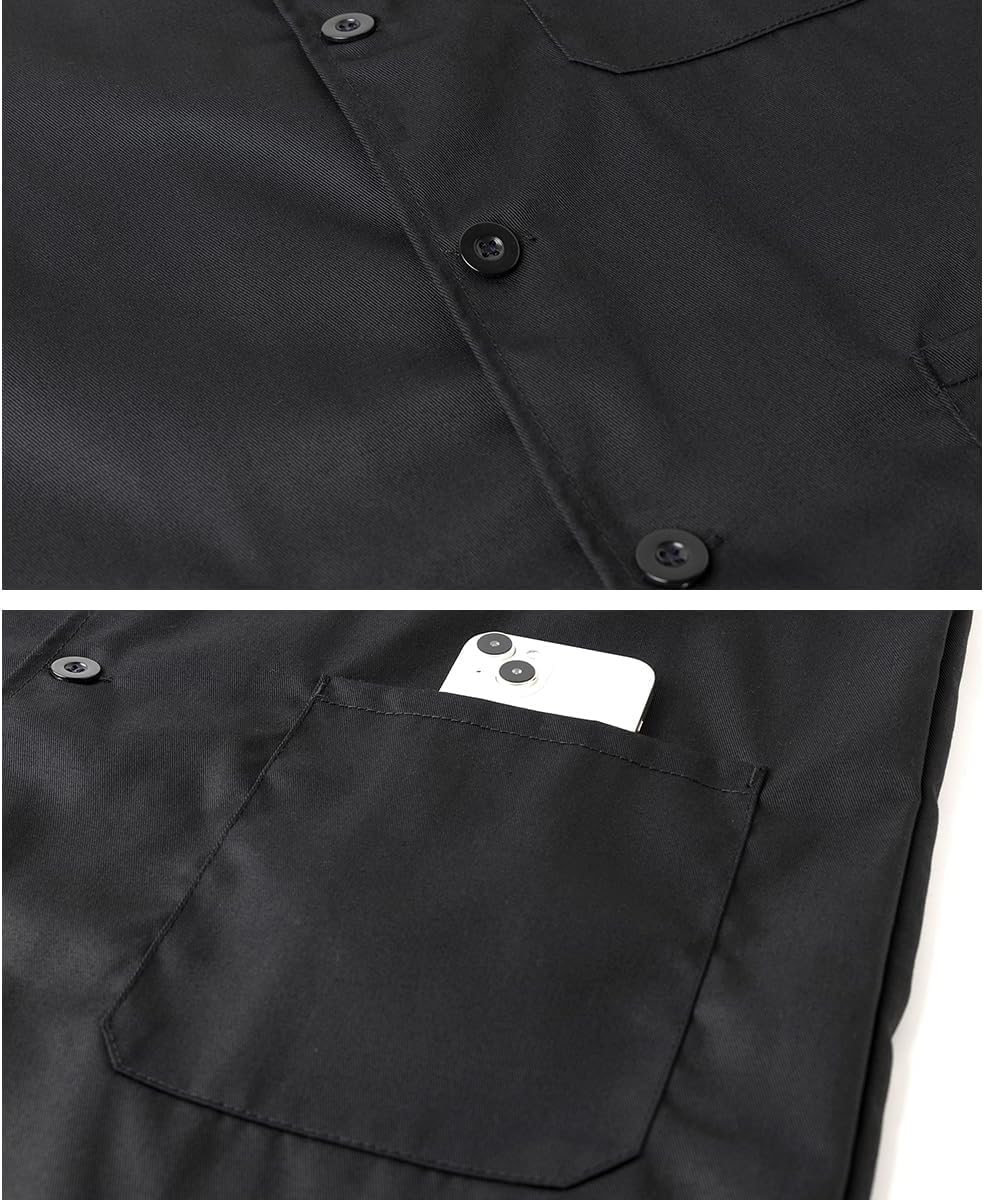 Lab Coat for Men Workshop Mechanic Long Coats Woodworking Shop Coat