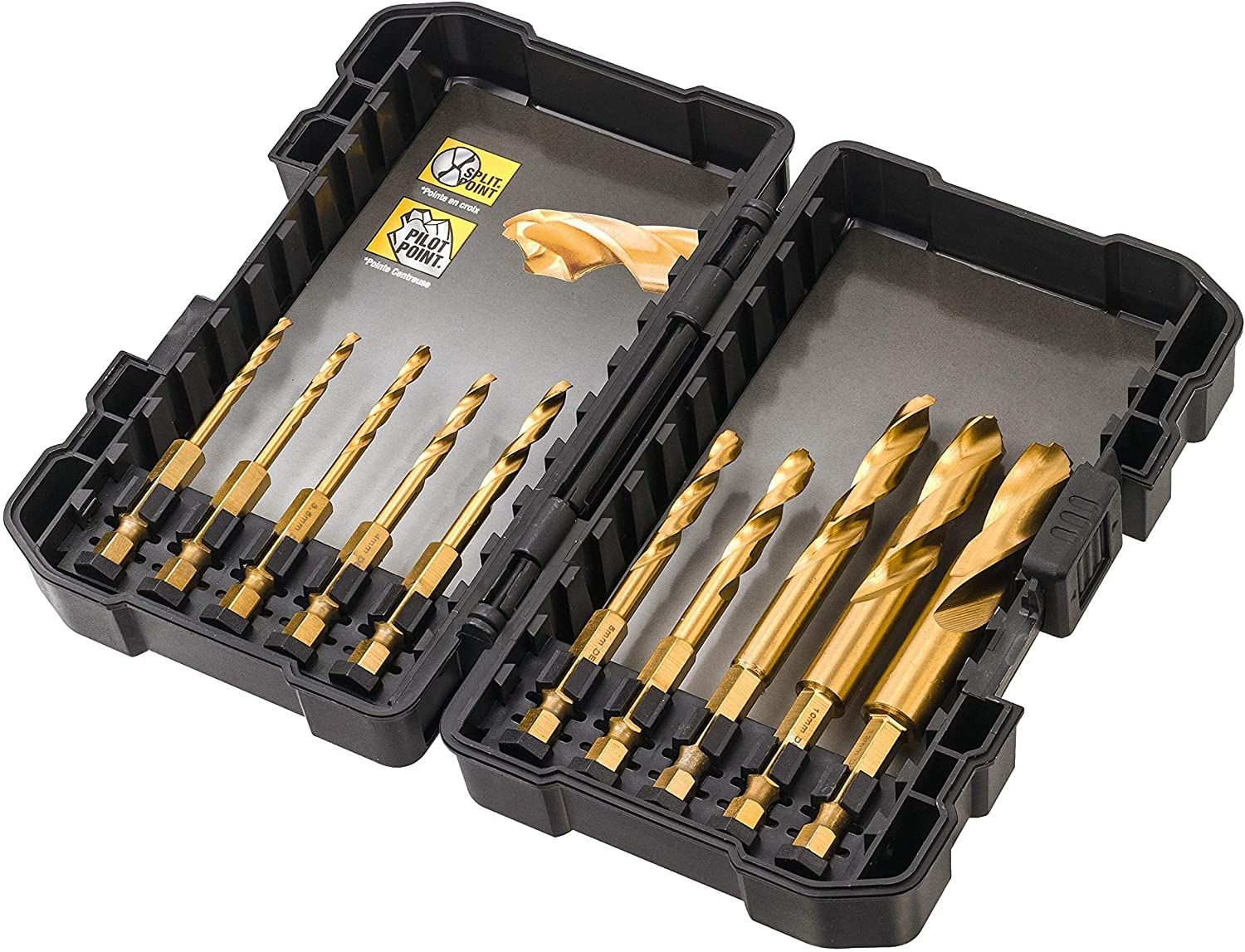 DEWALT Metallbohrer-Set HSS-Tin 10-tlg. schlagf