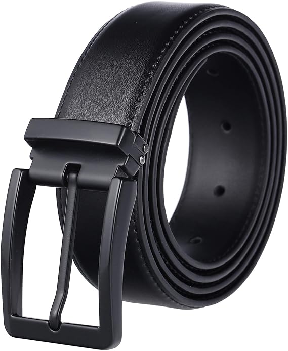 Amazon Weifert メンズ ドレスベルト ブラックレザーベルト ジーンズ用 ベルト 通販