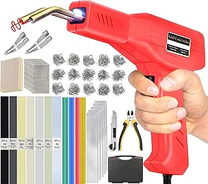 Saldatrice Per Plastica 220W - Kit Riparazione Paraurti Auto Con Accessori - Foto 10