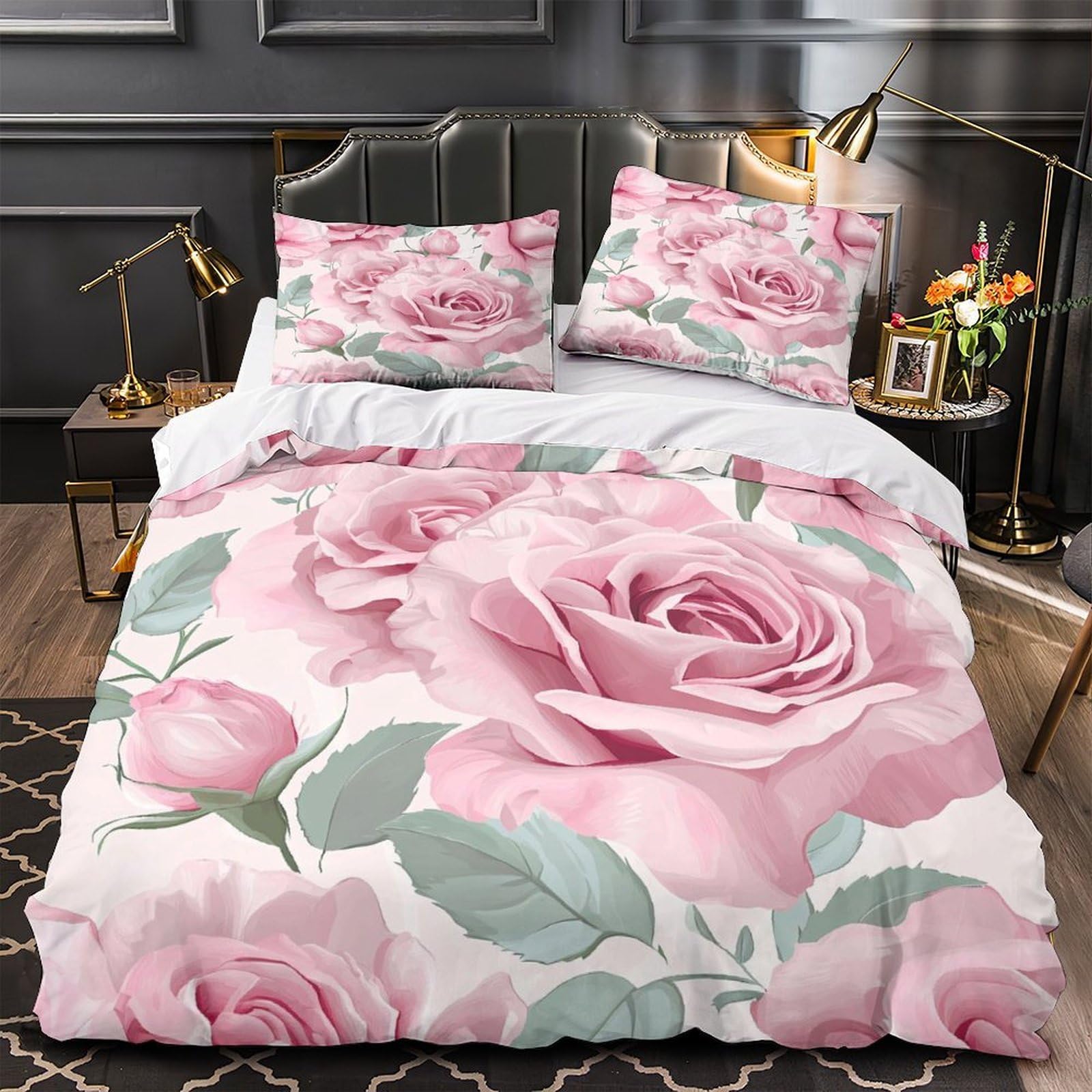Parure de lit nœuds roses 3D pour décorer la chambre de vos enfants