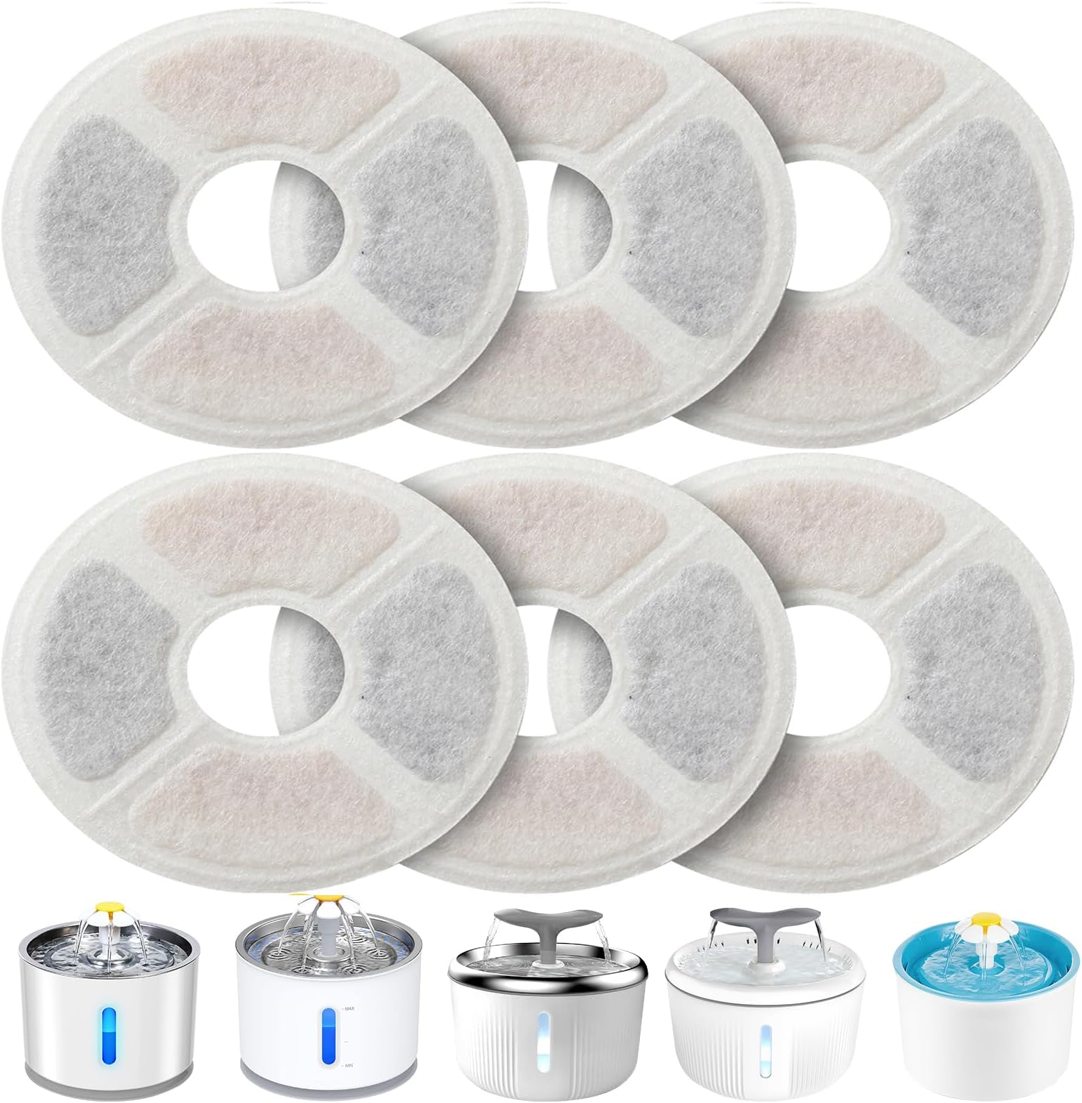 NICREW Cat Water Fountain, Cat Fountain with LED Light and Activated