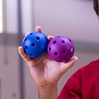 Vista 4 de Champion Sports 9" Hollow Plastic Baseballs – Lightweight, Durable Practice Balls for All Ages