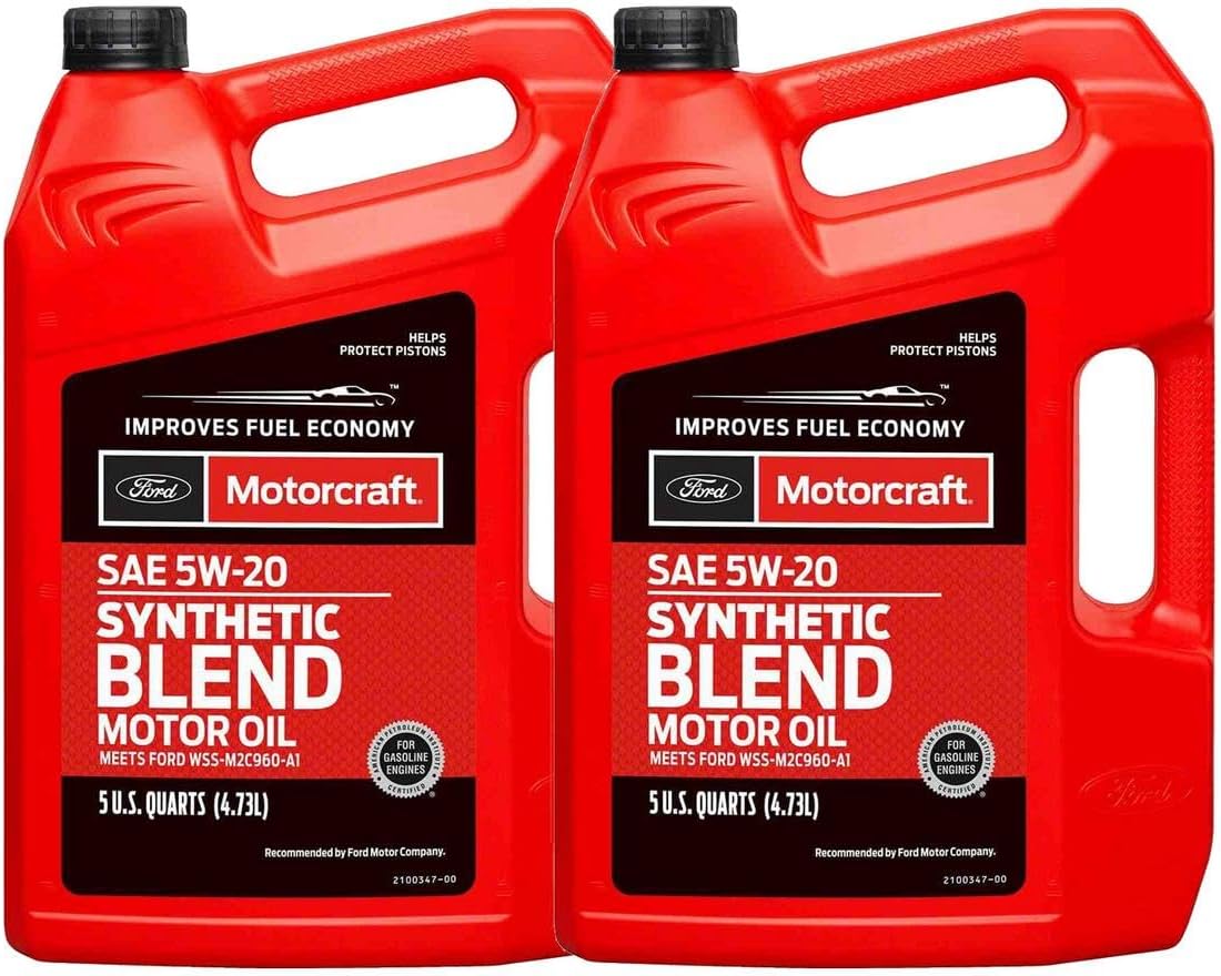 Genuine OEM Premium Synthetic Blend Motor Oil SAE 5W-20-10 Quart XO-5W20-5Q3SP-Set2