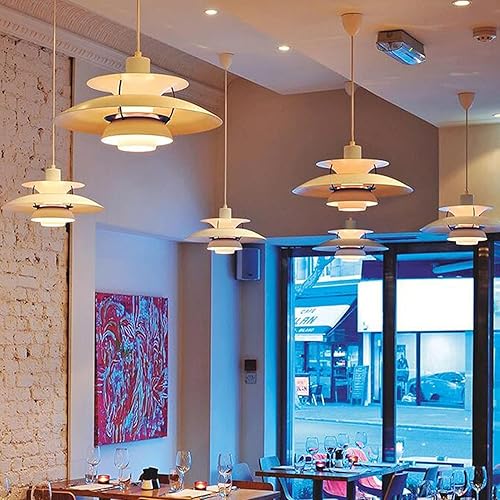 Miniatura 2 de LUEPEICAI Moderna lámpara colgante nórdica para bares de decoración elegante, restaurantes, dormitorios, lámpara de techo de aluminio creativa con