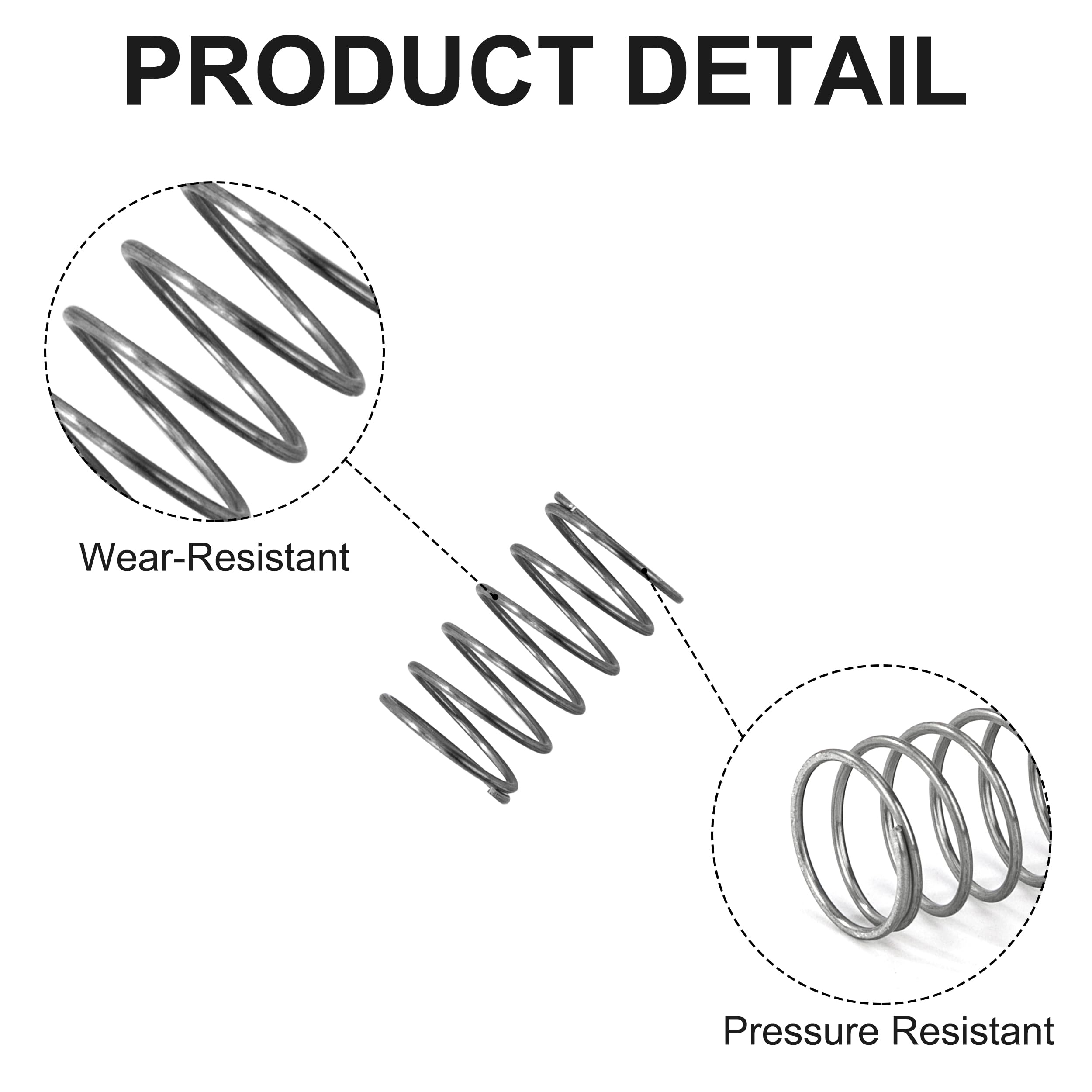 10 Molle Di Compressione In Acciaio Inox 304 - 20mm Per Fai Da Te E Riparazioni - Foto 8