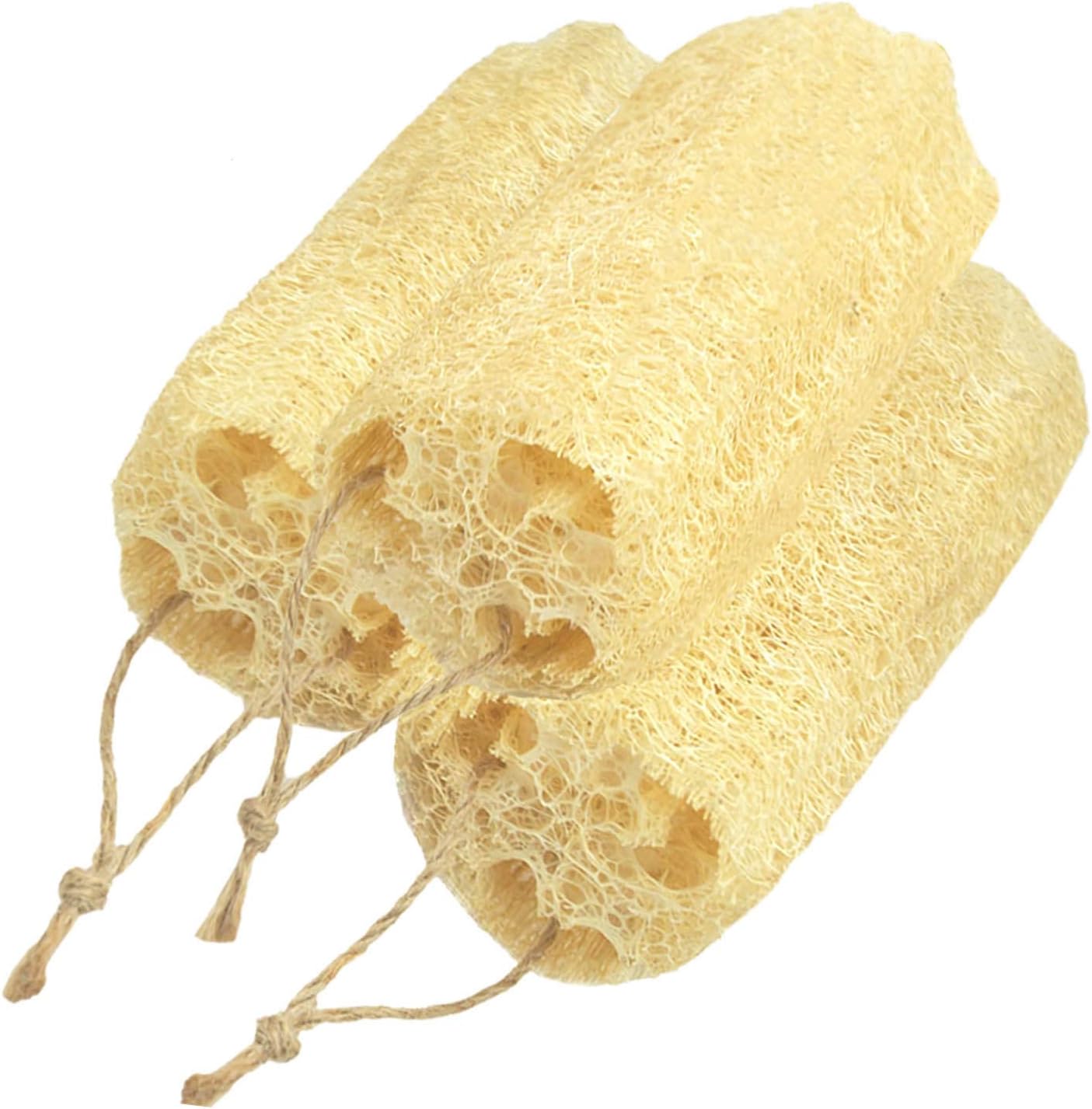 YJLPHH 5" Natural Loofah Exfoliating Body Sponge Scrubber for Skin Care in Bath Spa