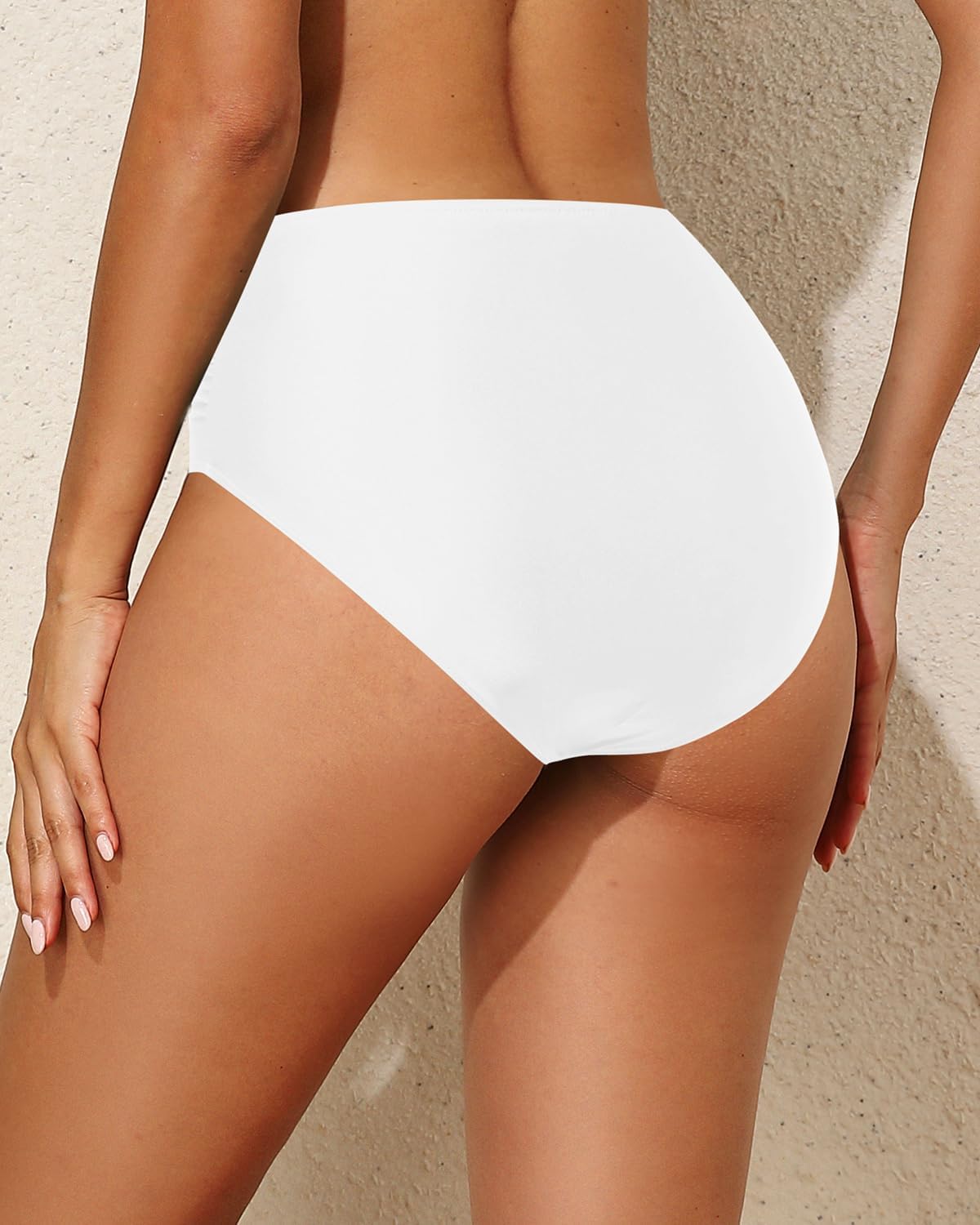 Holipick Bathing Suit Bottoms for Women - High Waisted Bikini Bottoms Ruched Tummy Control Swimsuit Bottom - Image 3