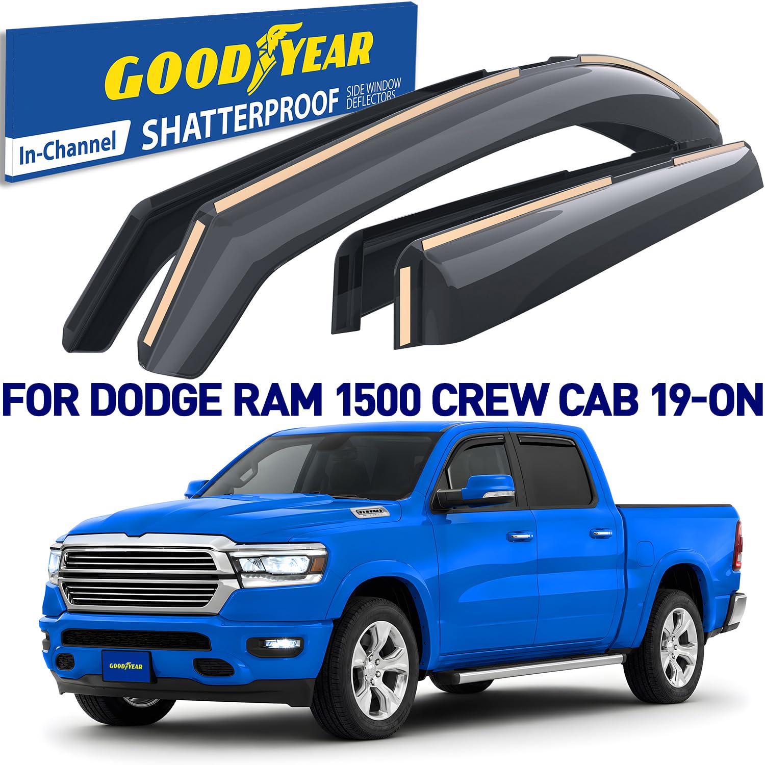 Amazon.com: Goodyear Shatterproof in-Channel Window Deflectors for