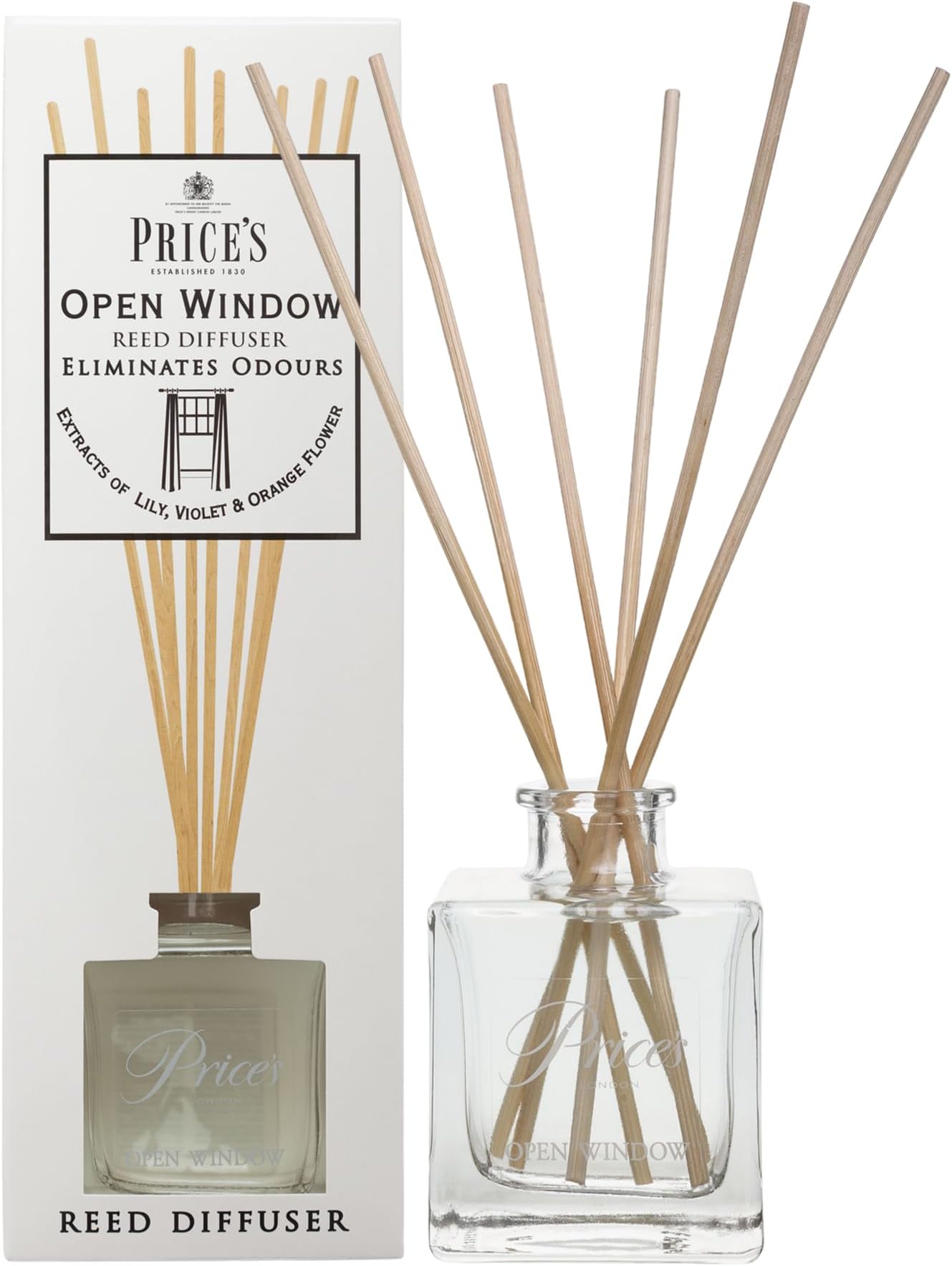 Price's Candles Open Window Reed Diffuser Refill For Home Fragrance | Long-Lasting Reed Diffusers For Décor | Air Freshener For Stress Relief | Aromatherapy Diffuser Gifts For Women & Men