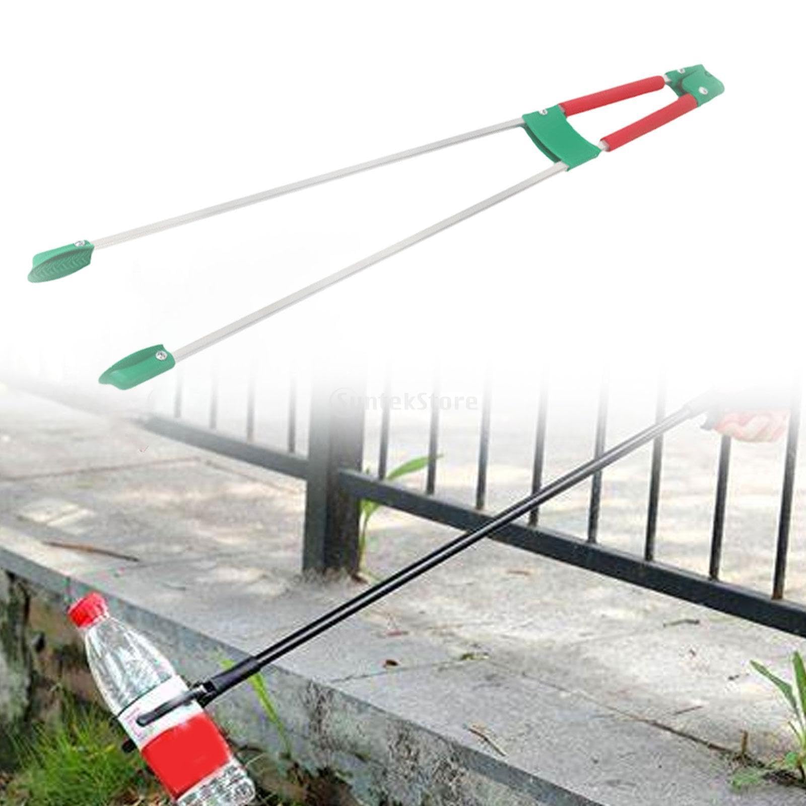 Generic Pinzas para Recoger Basura, Herramienta de Alcance, Pinzas de Basura Resistentes, Recogedor de Basura para Césped, Rojo