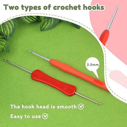 Miniatura 5 de kgxulr Kit de ganchillo combinado, kit de tejido para principiantes, kit de inicio de ganchillo para adultos principiantes completos, kit de tejido